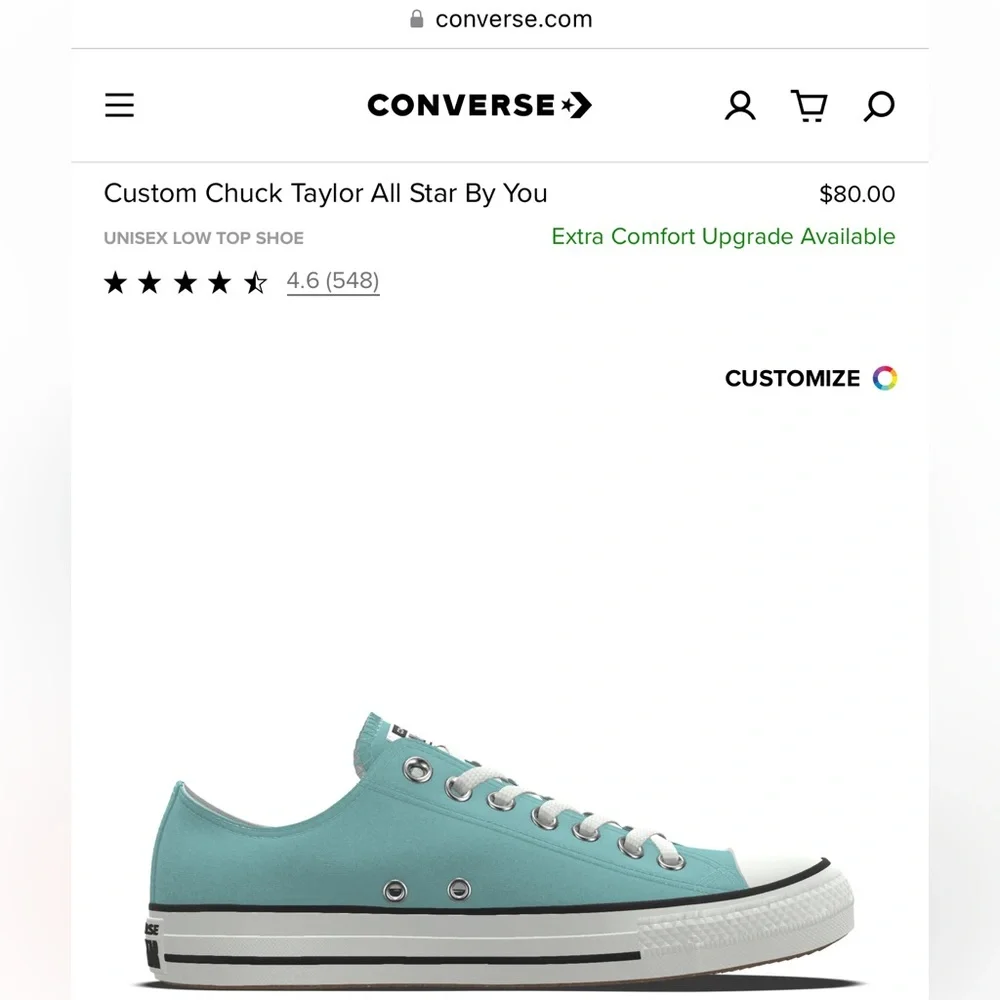 Converse Chuck Taylor All Star Mint Low Top Sneakers - Picture 11 of 12